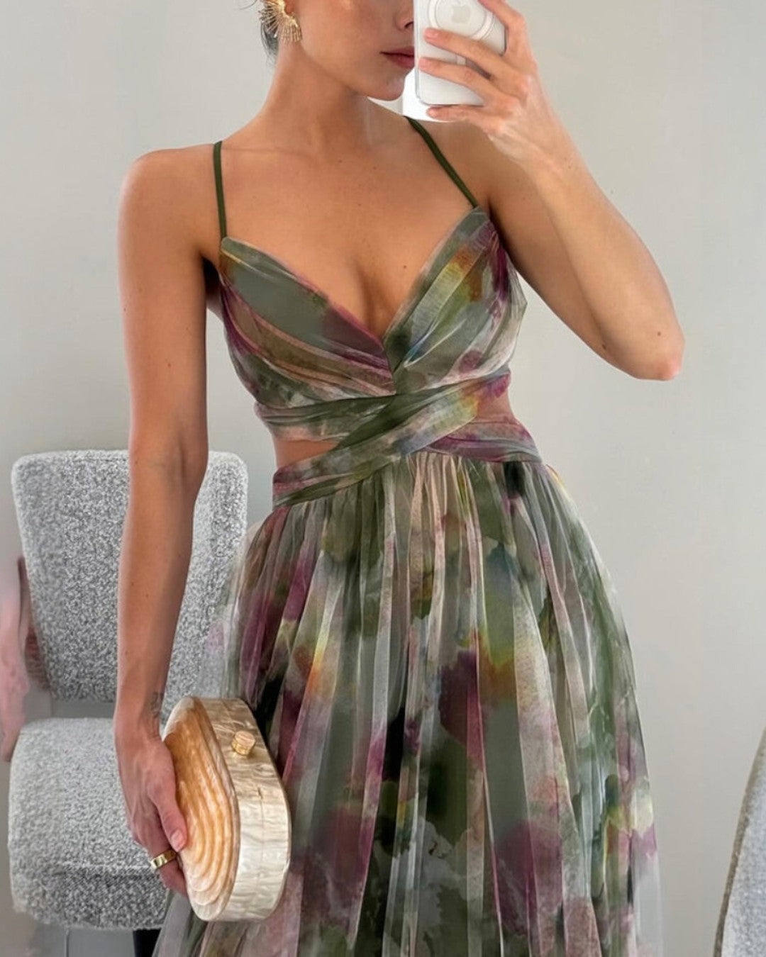 Giselle™ | Enchanting Maxi Dress with Floral Print