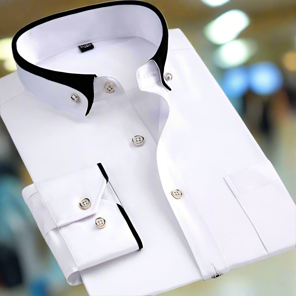 Albert™ | Classic Long-Sleeved Cotton Shirt