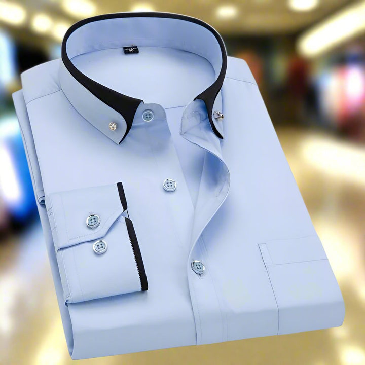 Albert™ | Classic Long-Sleeved Cotton Shirt