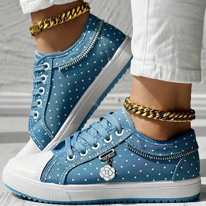 Caro™ | Elegant Women's Sneaker with Floral Details