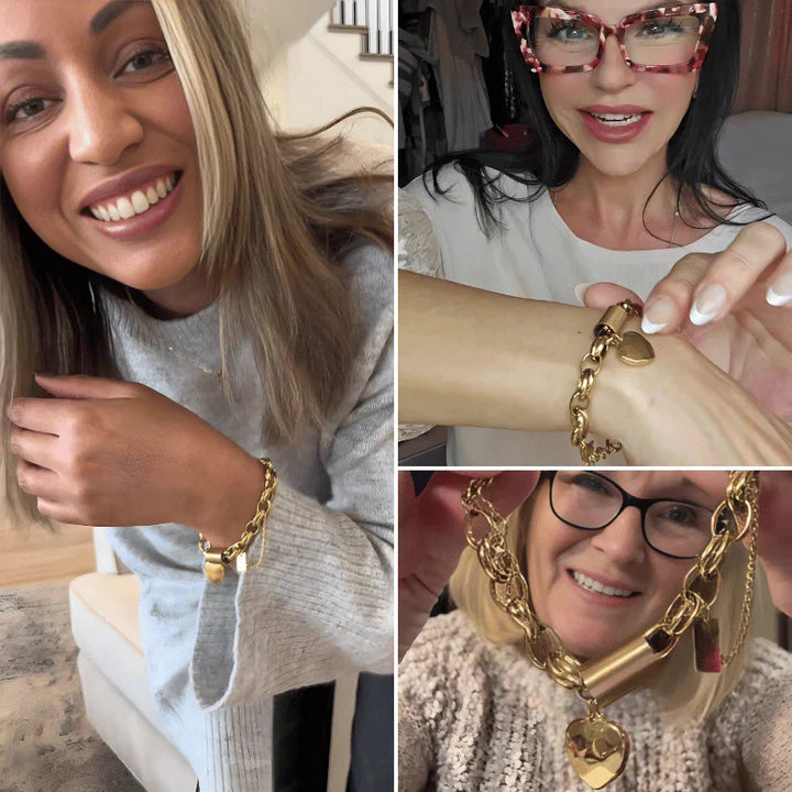 Heartened Massive Bracelet | Gold