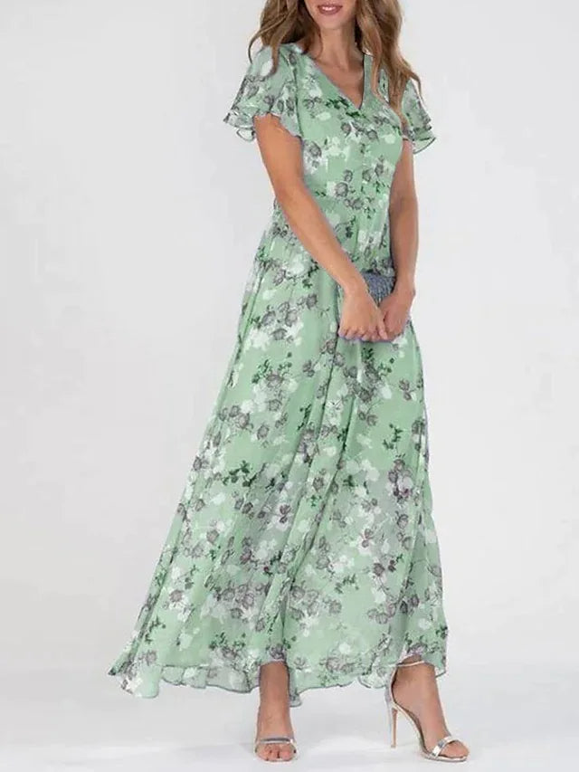 Glamorous dress that covers the abdomen