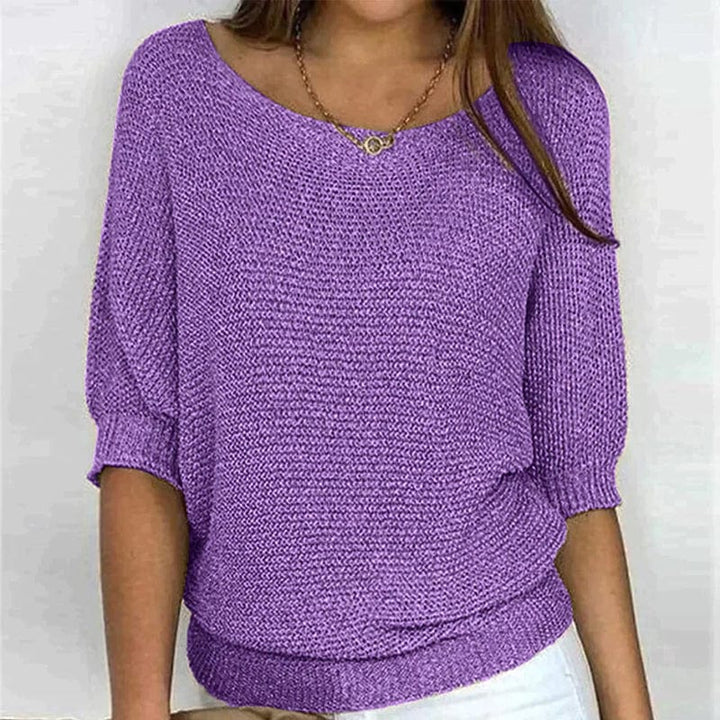 Roundelle™ | Three Quarter Sleeve Sweater