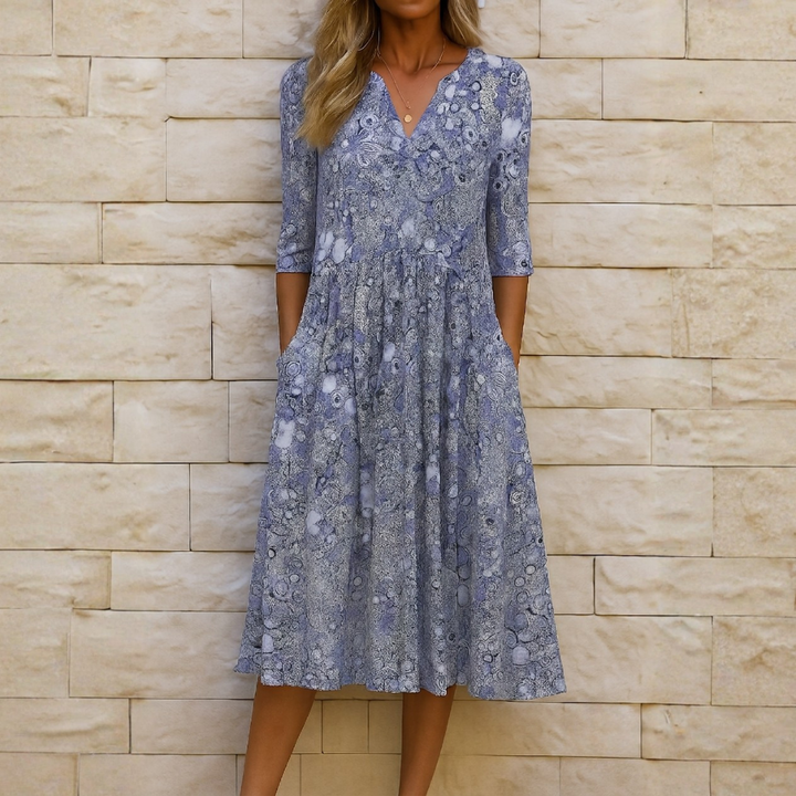 Harlow™ | Elegant Dress with V-Neck