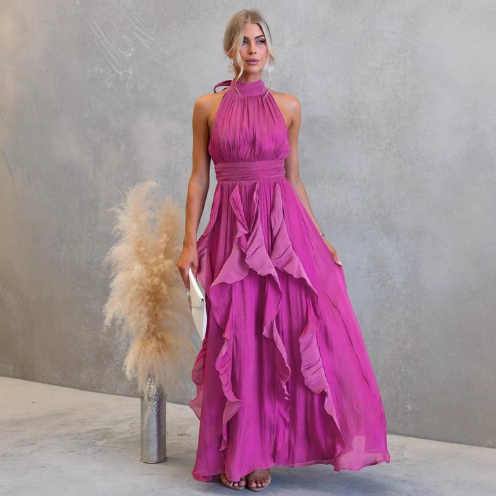 Celestia Ruffle Maxi Dress