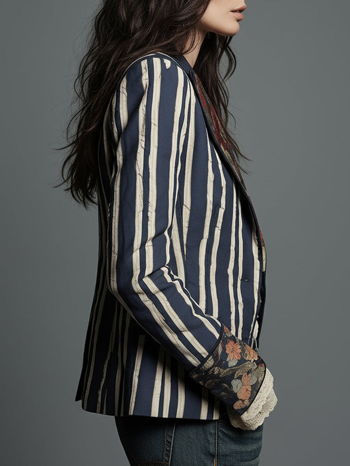 The Juniper™ | Bohemian Striped Blazer