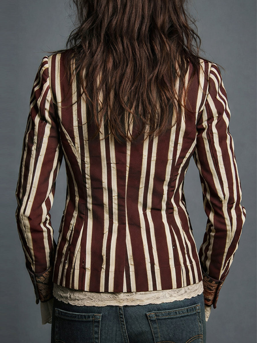 The Juniper™ | Bohemian Striped Blazer