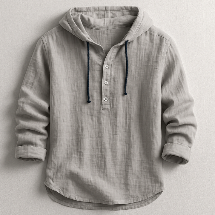 Lorenzo™ | Refinded Linen Hooded Shirt