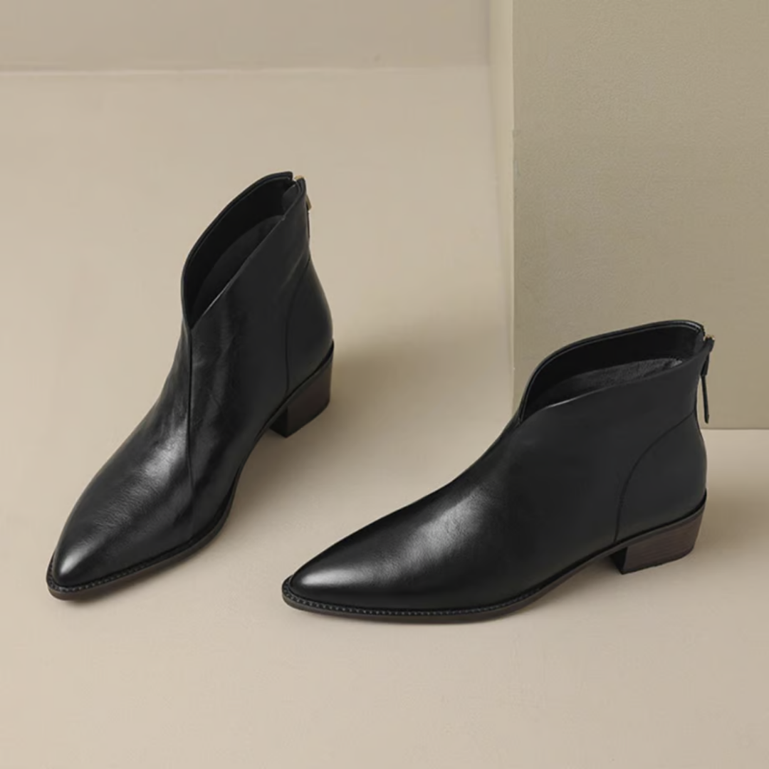 Santino™ | Luxury Ankle Boots with Low Heel