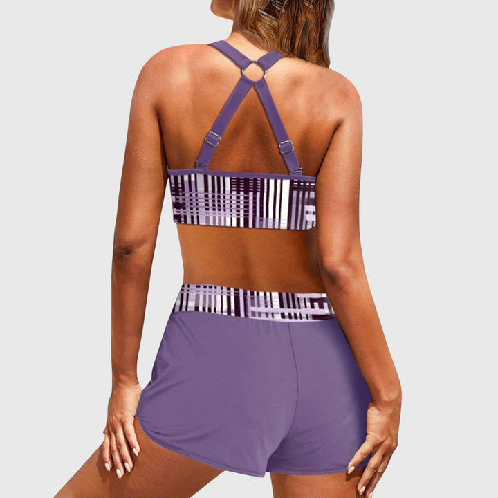 Janelle - High-Waisted Striped Bikini