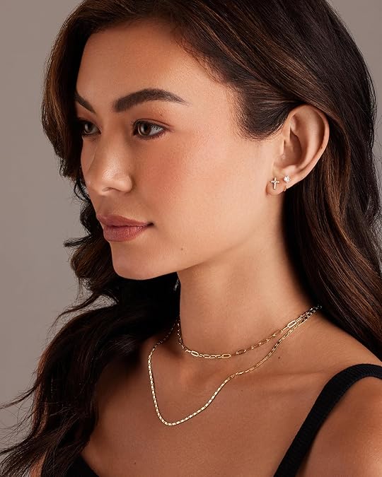 Pavé Cross Studs | Gold