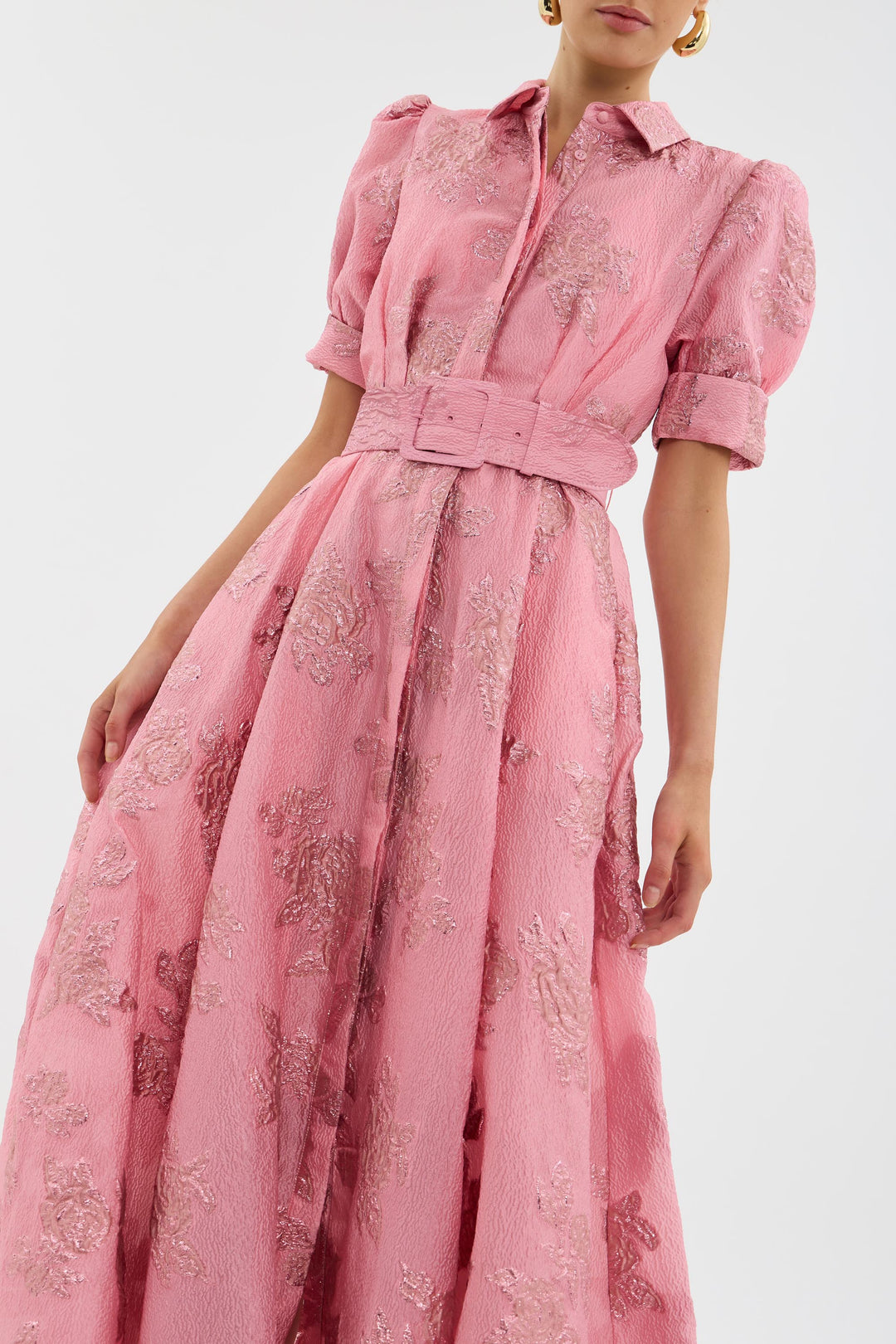 Anabella - Dress with Short Puffed Sleeves