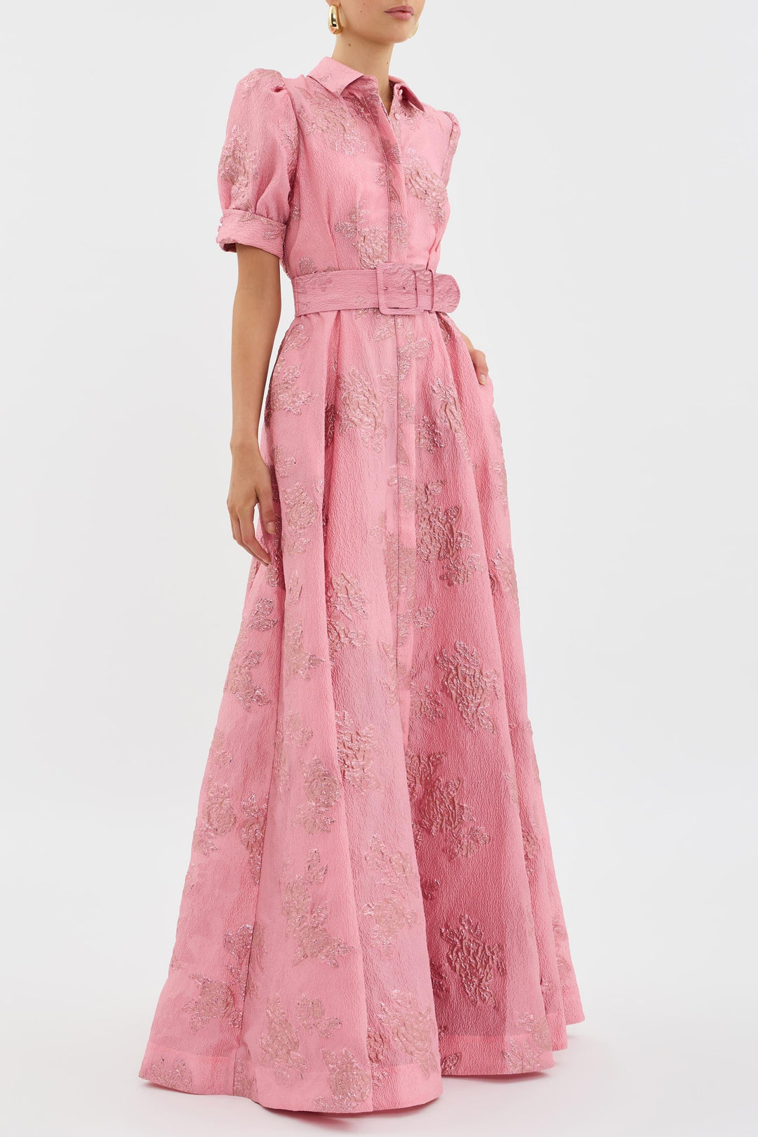 Anabella - Dress with Short Puffed Sleeves