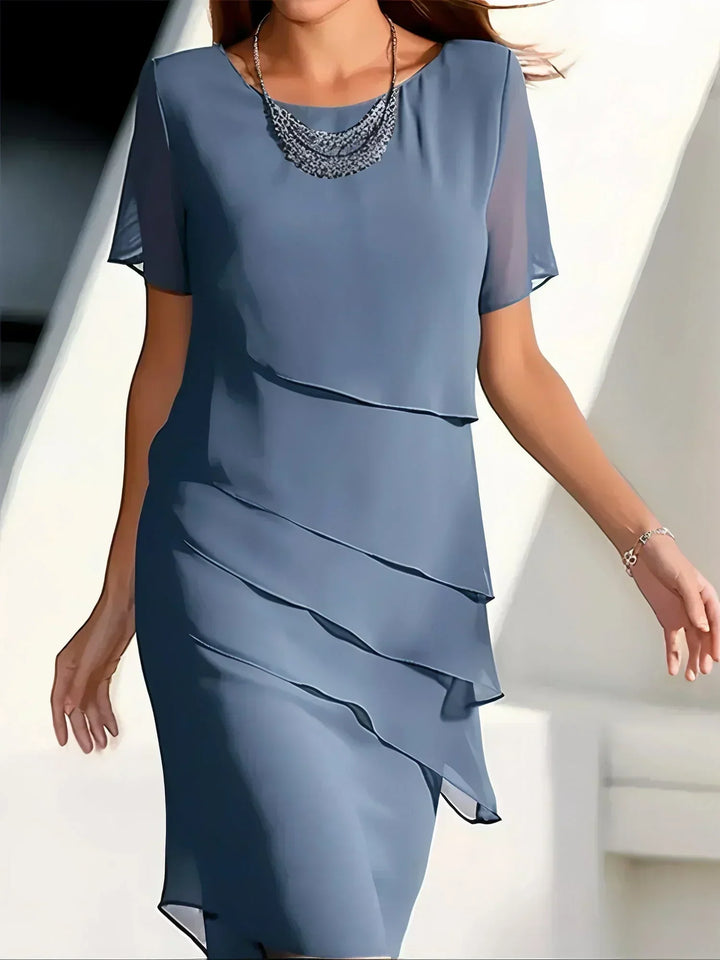 Kendra™ | Short Sleeve Elegant Dress
