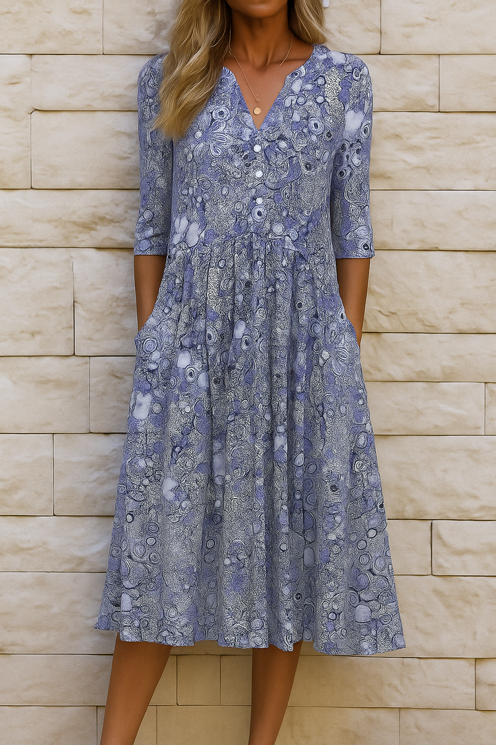 OLIVIA | ELEGANT DRESS WITH V-NECK