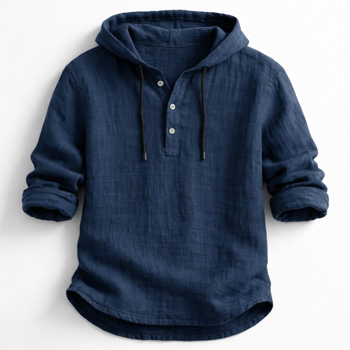 Mountain™ | Casual Linen Hooded Shirt