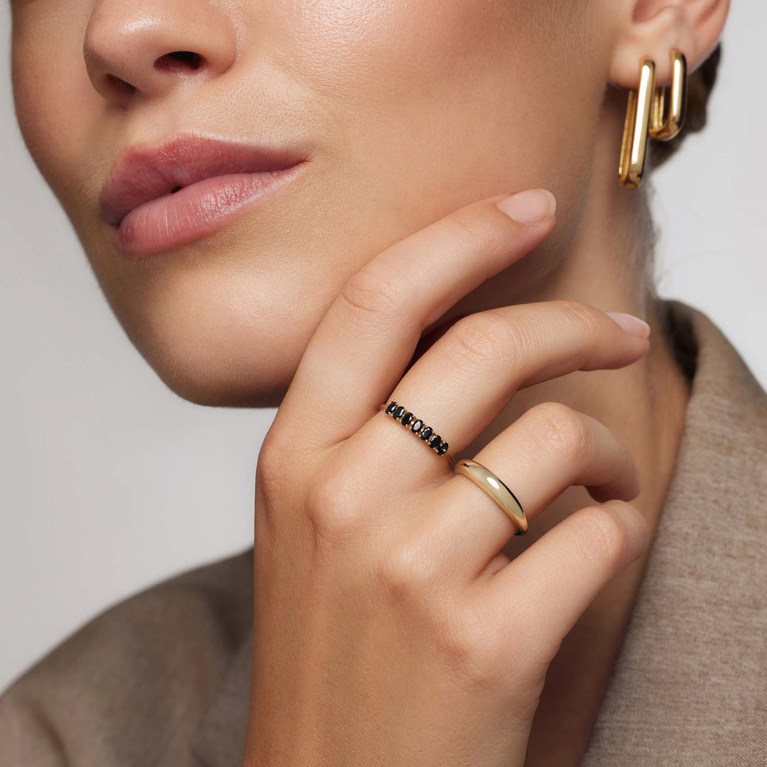 Solid Ring Rock | Gold