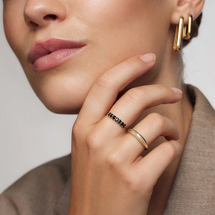 Solid Ring Rock | Gold