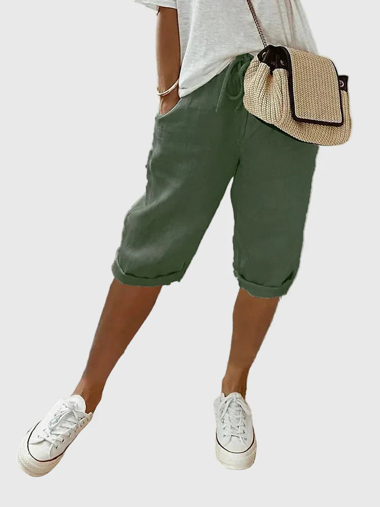 Grace™ | Light Cotton-Linen Shorts
