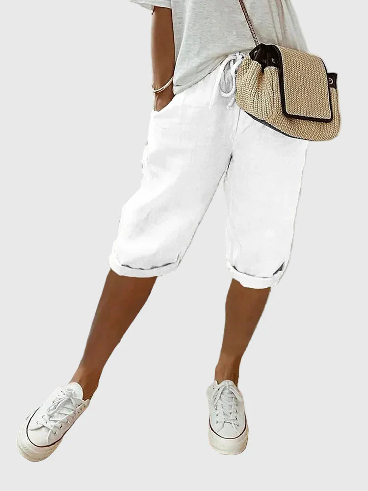 Grace™ | Light Cotton-Linen Shorts