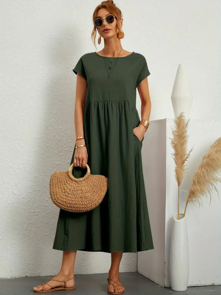 Gabrielle™ | Timeless Elegant Flowing Midi Dress