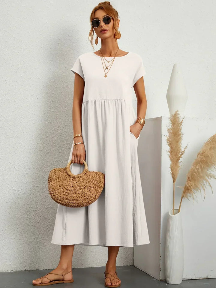 Gabrielle™ | Timeless Elegant Flowing Midi Dress