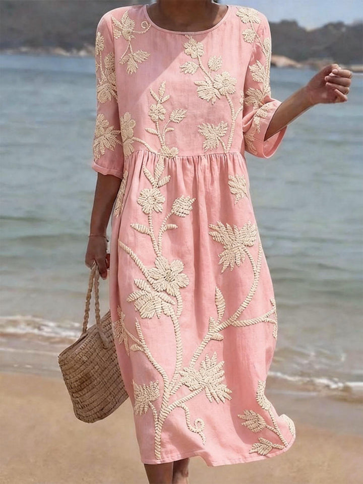 Raquel™ | Embroidered Vintage Dress