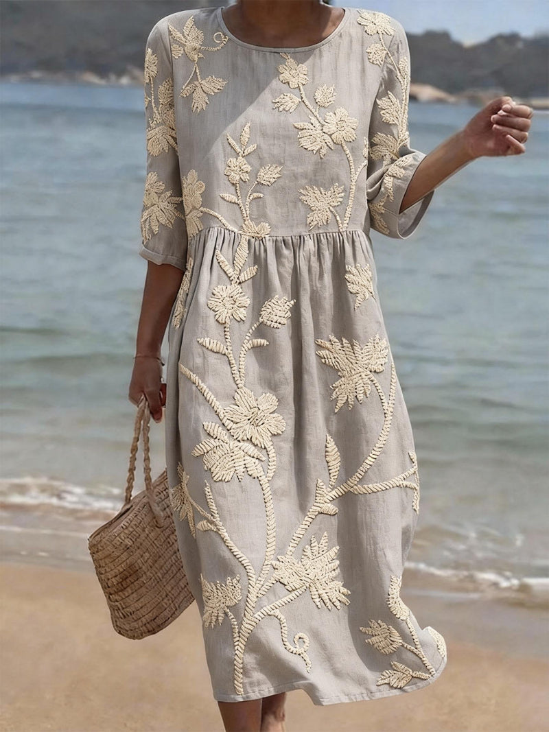 Raquel™ | Embroidered Vintage Dress