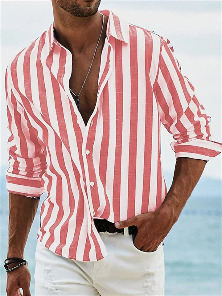 Leonard™ | Lightweight Summer Striped Shirt