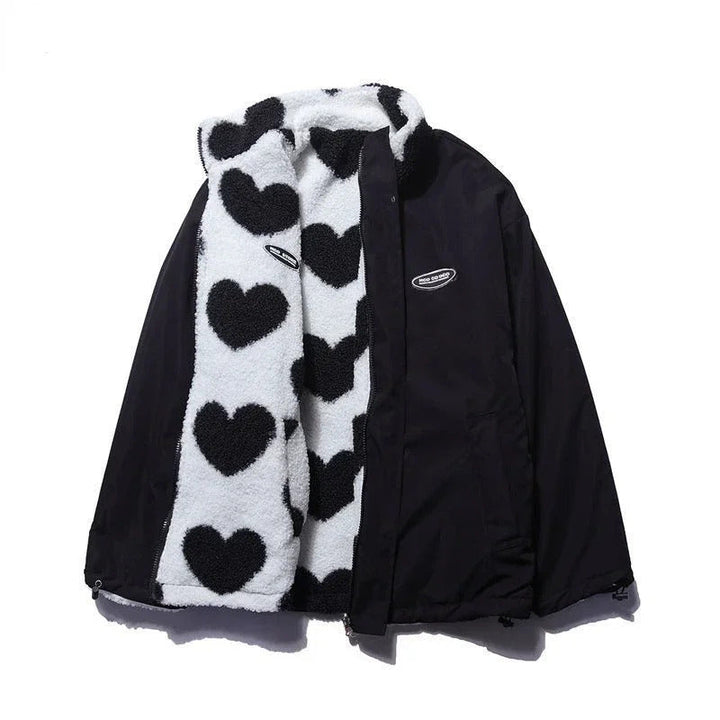 AlpenNord™ | Reversible jacket with hearts