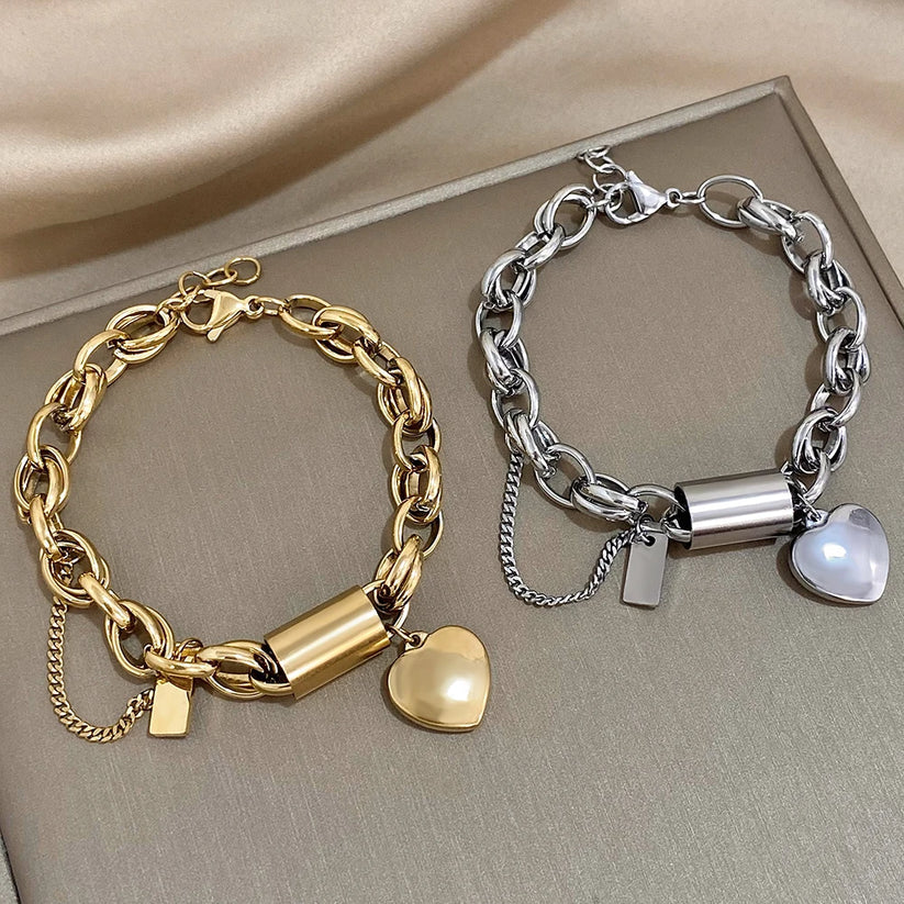 Heartened Massive Bracelet | Gold