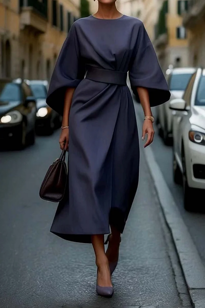 Maya™ | Elegant Dress with Lantern Sleeves