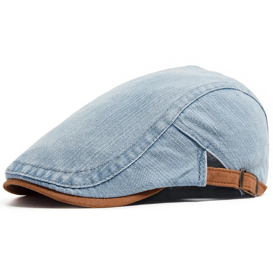 Tim™ | Denim Flat Cap – Timeless Style & Everyday Comfort