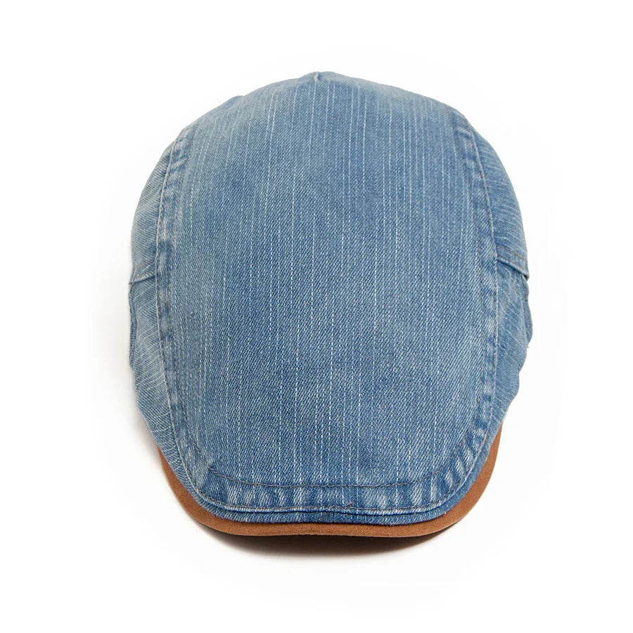 Tim™ | Denim Flat Cap – Timeless Style & Everyday Comfort