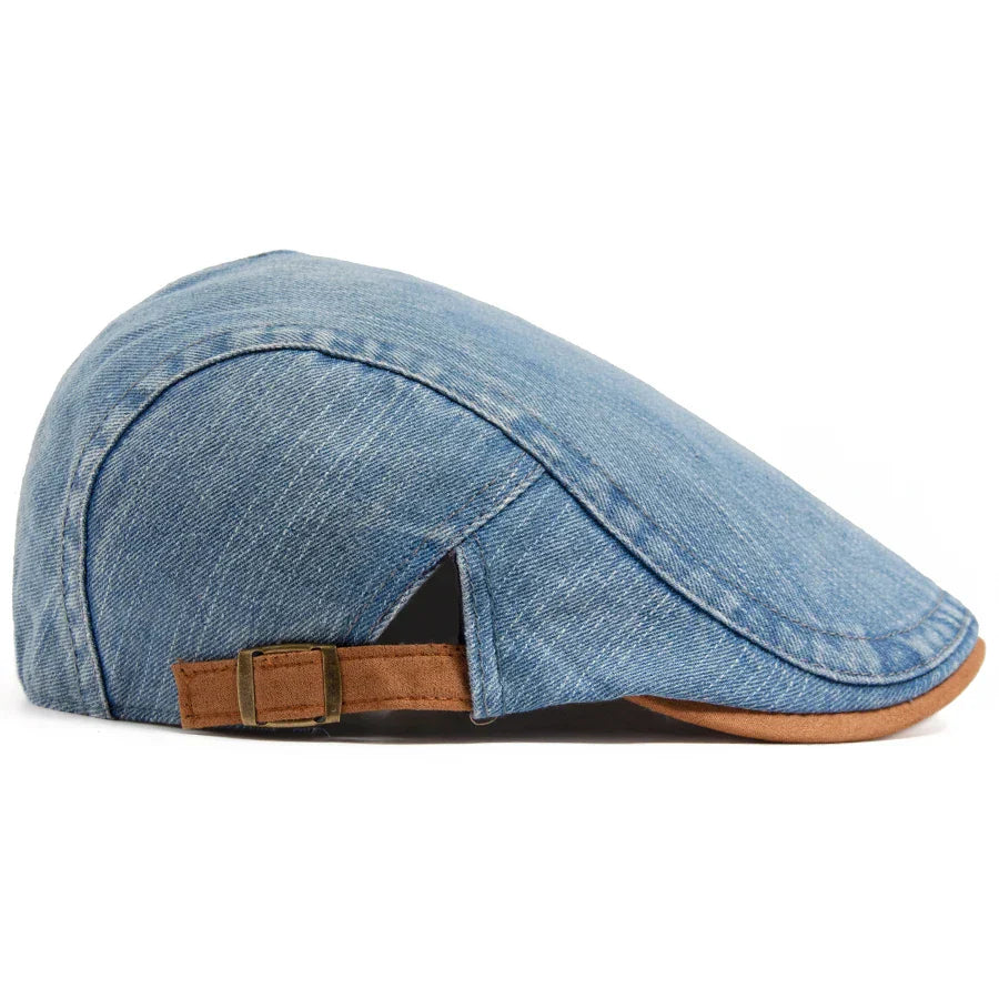 Tim™ | Denim Flat Cap – Timeless Style & Everyday Comfort