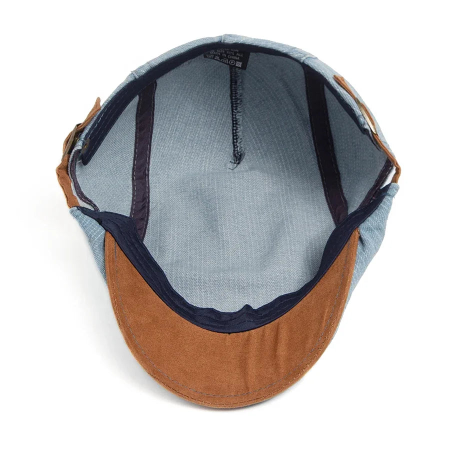 Tim™ | Denim Flat Cap – Timeless Style & Everyday Comfort
