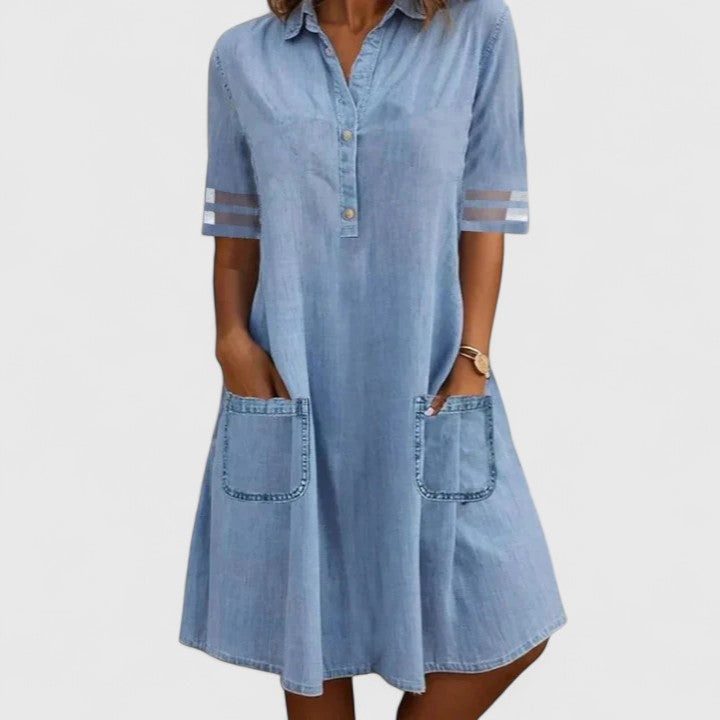 Brittany | Flattering Denim Dress