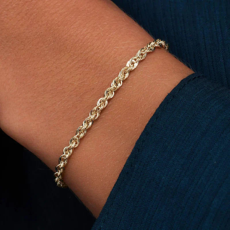 Twisted chain bracelet | Gold