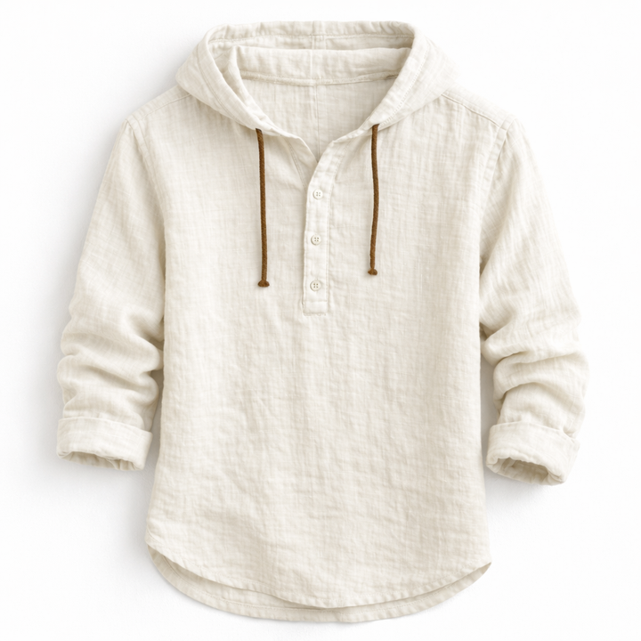 Mountain™ | Casual Linen Hooded Shirt