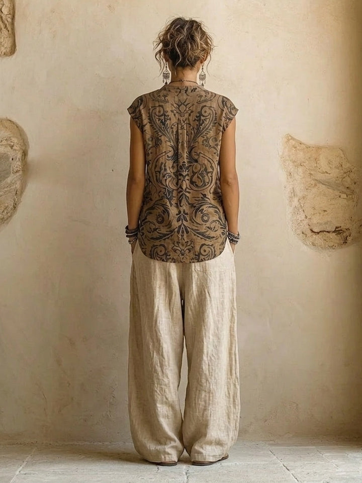 Rose™ | Three-Piece Linen Set for Women