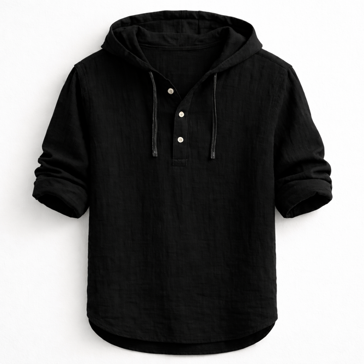 Mountain™ | Casual Linen Hooded Shirt