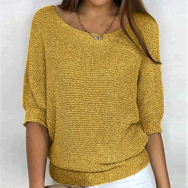 Roundelle™ | Three Quarter Sleeve Sweater