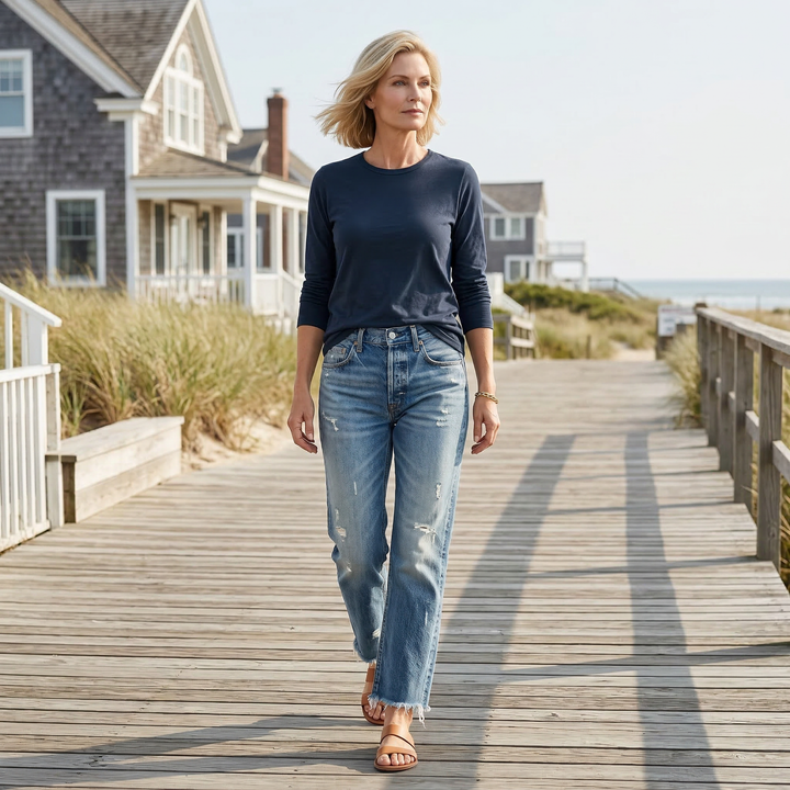 Danice™ | Cropped straight-leg jeans