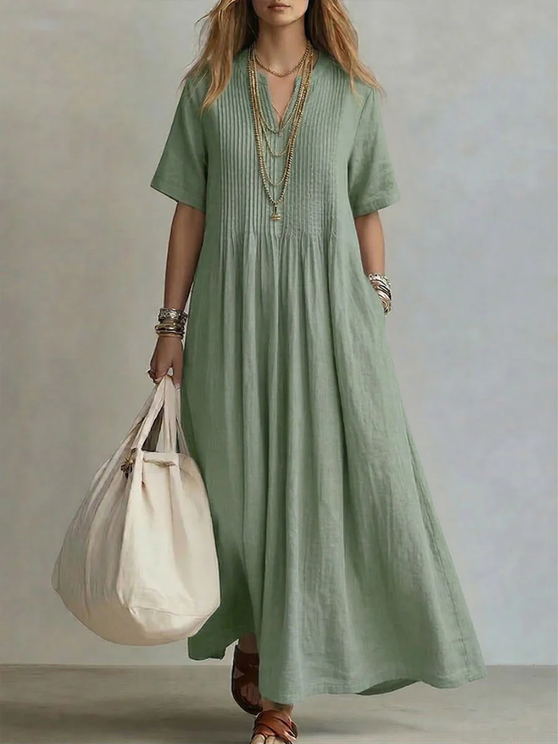 Noor™ | Elegant Summer Pleated Dress
