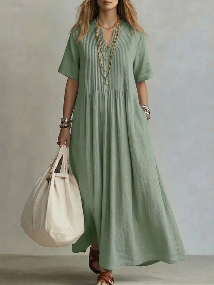 Noor™ | Elegant Summer Pleated Dress