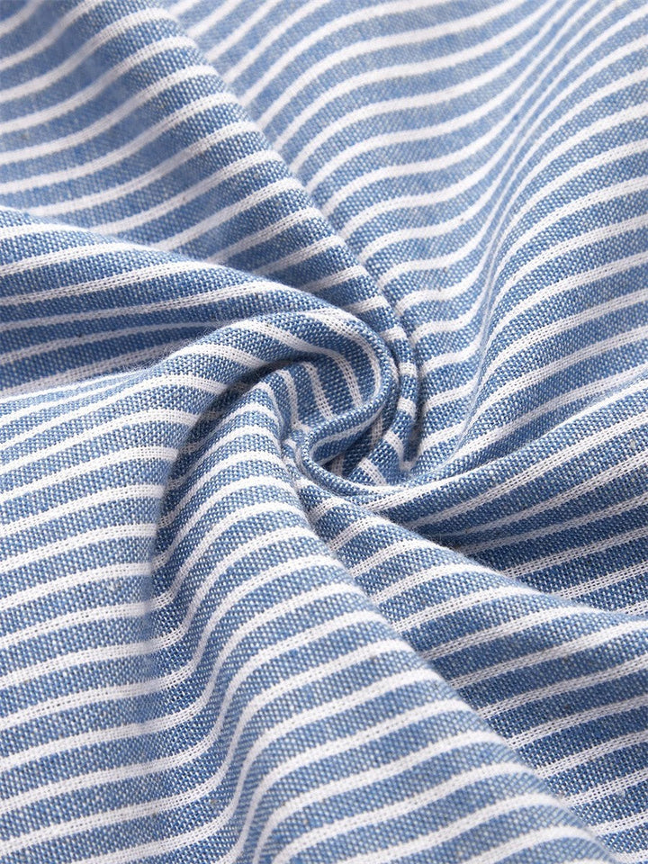 Brienne™ | Striped Midi Dress – Effortless Comfort, Everyday Confidence