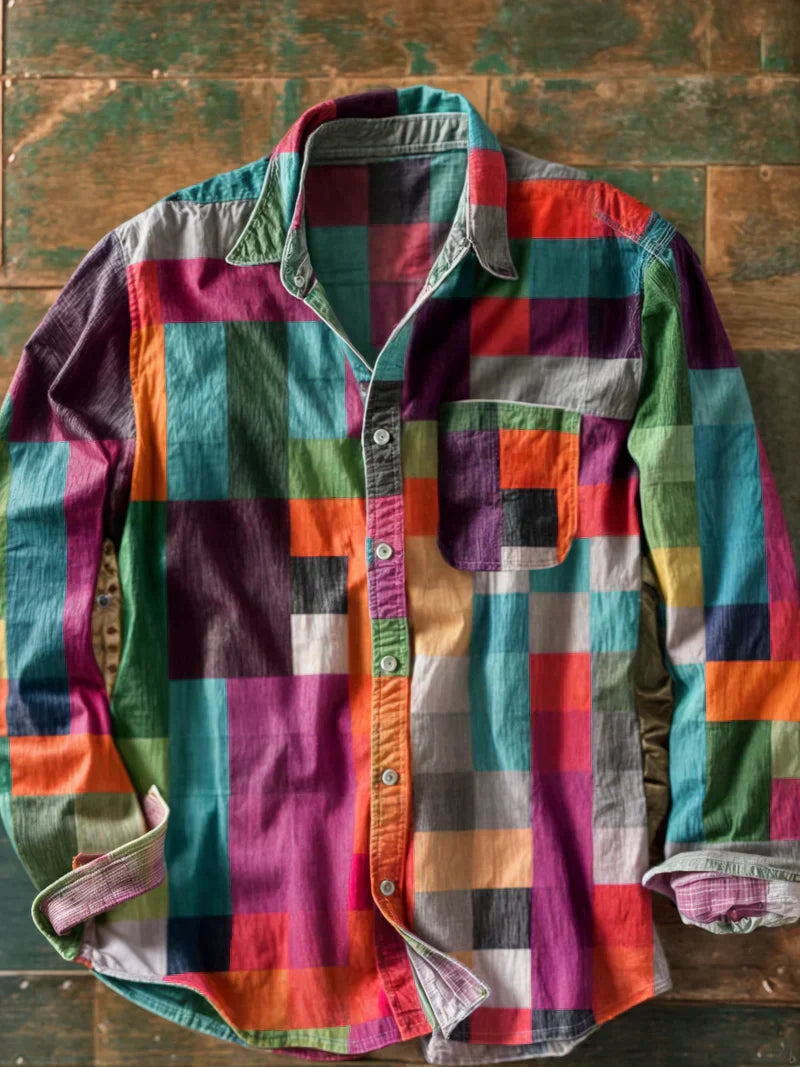 Gael™ | Vintage Patchwork Shirt