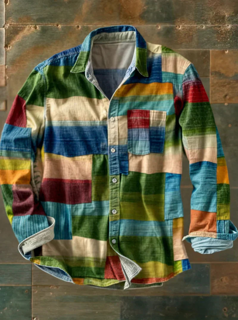 Gael™ | Vintage Patchwork Shirt