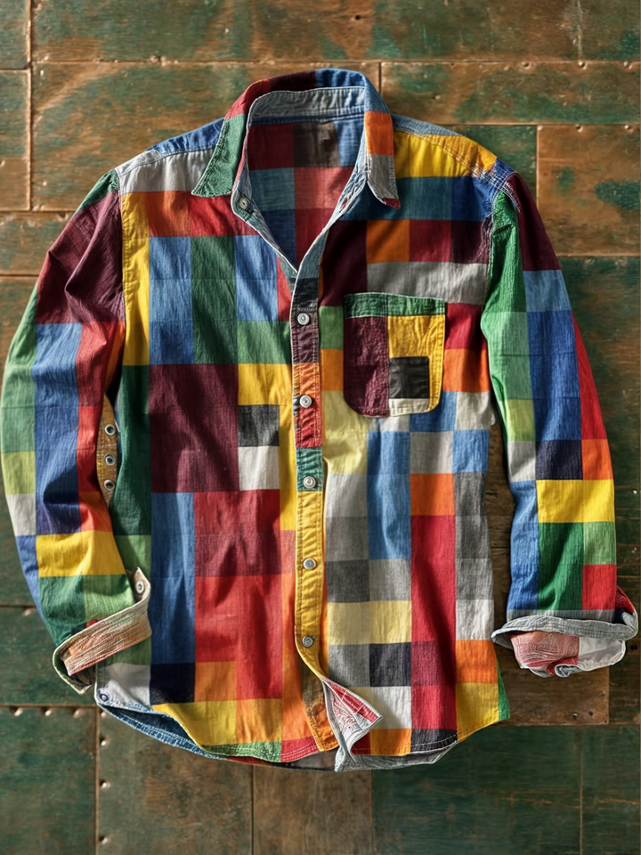 Gael™ | Vintage Patchwork Shirt