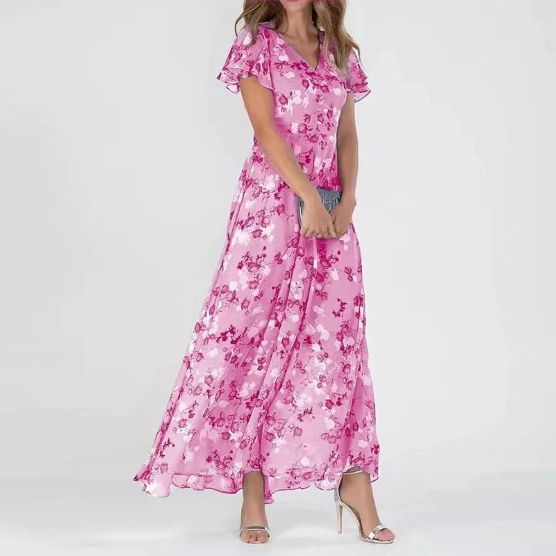 Glamorous dress that covers the abdomen